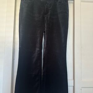 Anthropology Pilcro Black Velvet Trousers